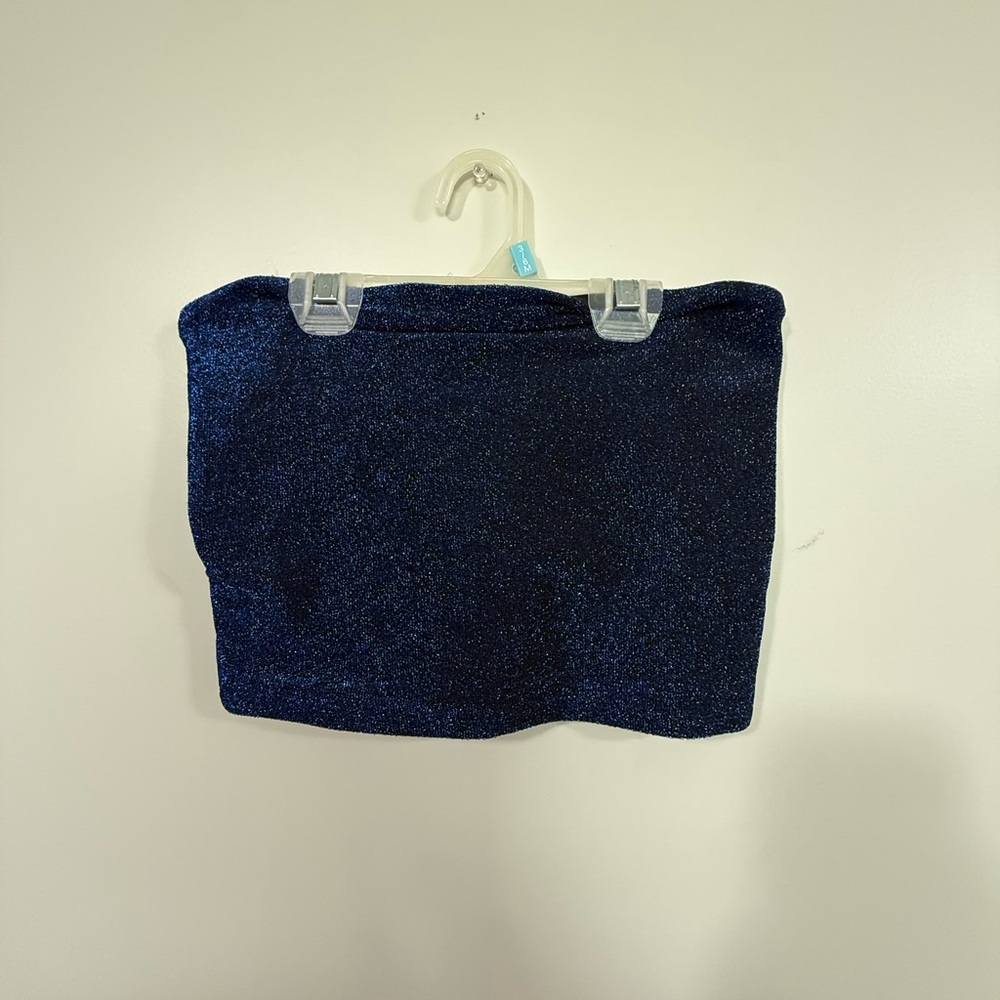 💗Sparkly Blue Women's Tube Top